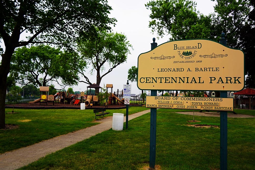 Centennial Park in Blue Island, Illinois